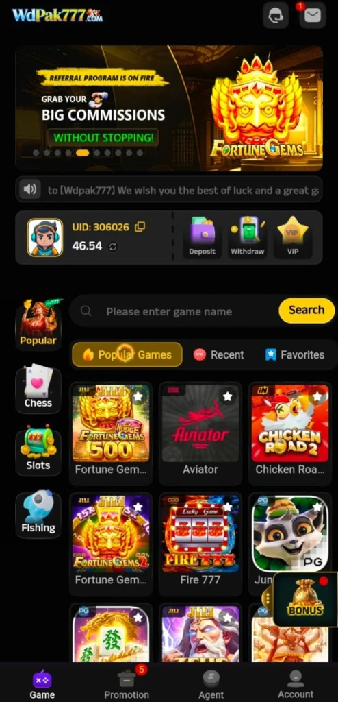 WdPak777 Game